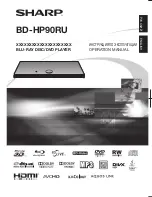 Предварительный просмотр 1 страницы Sharp BD-HP90RU Operation Manual