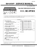 Sharp BD-HP90S Service Manual preview