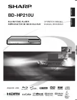 Preview for 1 page of Sharp BDHP210U - Blu-ray Disc Player Operation Manual