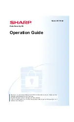 Sharp BP-FR12U Operation Manual preview