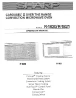 Sharp Carousel II R-1820 Operation Manual preview