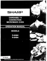 Sharp CAROUSEL II R-9H84 Operation Manual preview