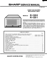 Preview for 1 page of Sharp Carousel R-1200 Service Manual