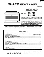 Sharp Carousel R-1210 Service Manual preview