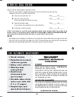 Preview for 29 page of Sharp Carousel R-1405, Carousel R-1406 Installation Instructions Manual