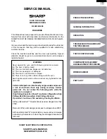 Preview for 5 page of Sharp Carousel R-1405, Carousel R-1406 Service Manual