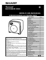 Sharp Carousel R-140B Operation Manual preview