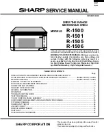 Sharp Carousel R-1500 Service Manual предпросмотр