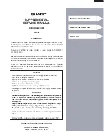 Preview for 5 page of Sharp Carousel R-1502 Supplemental Service Manual