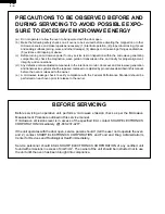 Preview for 2 page of Sharp Carousel R-1510 Service Manual