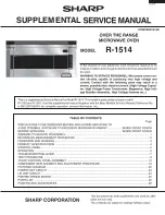 Preview for 1 page of Sharp Carousel R-1514 Supplemental Service Manual