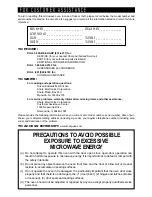 Preview for 2 page of Sharp Carousel R-1600 Operation Manual