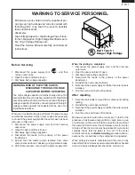 Предварительный просмотр 3 страницы Sharp Carousel R-1870 Service Manual Supplement