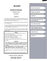 Предварительный просмотр 5 страницы Sharp Carousel R-1870 Service Manual Supplement