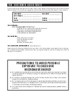 Preview for 2 page of Sharp Carousel R-1874 Operation Manual