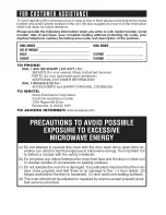 Preview for 2 page of Sharp Carousel R-203HW Operation Manual