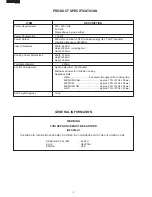 Preview for 4 page of Sharp Carousel R-210D Service Manual