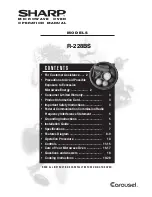 Preview for 1 page of Sharp Carousel R-228BS Operation Manual