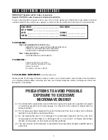 Preview for 2 page of Sharp Carousel R-228BS Operation Manual