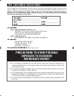 Preview for 2 page of Sharp Carousel R-301F Operation Manual