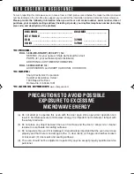 Preview for 2 page of Sharp Carousel R-305H Operation Manual