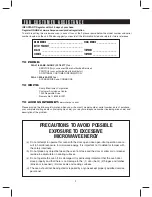 Preview for 2 page of Sharp Carousel R-309Y Owner'S Manual