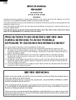 Preview for 2 page of Sharp Carousel R-310AK Supplemental Service Manual