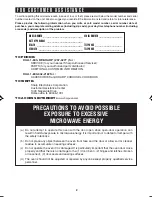 Preview for 2 page of Sharp Carousel R-310H Operation Manual