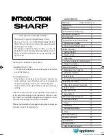 Preview for 3 page of Sharp Carousel R-330N Operation Manual