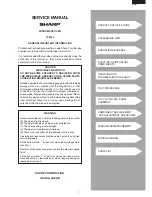 Preview for 3 page of Sharp Carousel R-350J Service Manual