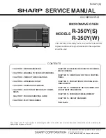 Preview for 1 page of Sharp Carousel R-350YS Service Manual