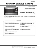 Sharp Carousel R-395N Service Manual preview