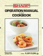 Preview for 1 page of Sharp Carousel R-395Y Operation Manual And Cookbook