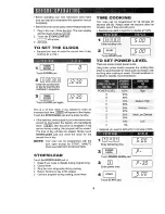 Preview for 11 page of Sharp Carousel R-405D Operation Manual