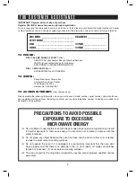 Preview for 2 page of Sharp Carousel R-431ZS Owner'S Manual