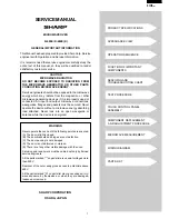 Preview for 3 page of Sharp Carousel R-480E Service Manual