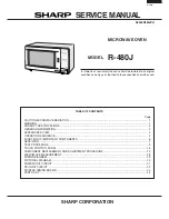 Preview for 1 page of Sharp Carousel R-480J Service Manual