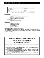 Preview for 2 page of Sharp Carousel R-510FK Operation Manual