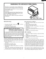 Preview for 3 page of Sharp CAROUSEL R-530EK Service Manual