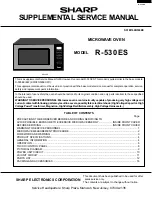 Preview for 1 page of Sharp Carousel R-530ES Supplemental Service Manual