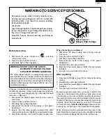 Preview for 3 page of Sharp Carousel R-530ES Supplemental Service Manual