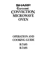 Preview for 2 page of Sharp Carousel R-7A85 Operation And Cooking Manual