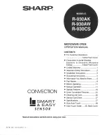 Preview for 1 page of Sharp Carousel R-930AK Operation Manual