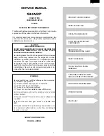 Preview for 3 page of Sharp Carousel R-980E Service Manual