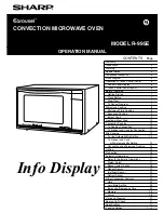 Preview for 1 page of Sharp Carousel R-995E Operation Manual