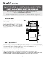 Sharp Carousel R1514TY Installation Instructions Manual preview