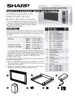 Preview for 1 page of Sharp Carousel RK-42S24 Installation Instructions