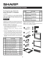 Sharp Carousel RK94S27F Installation Instructions Manual preview