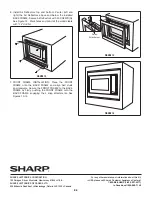 Preview for 8 page of Sharp Carousel RK94S27F Installation Instructions Manual
