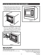 Preview for 16 page of Sharp Carousel RK94S27F Installation Instructions Manual